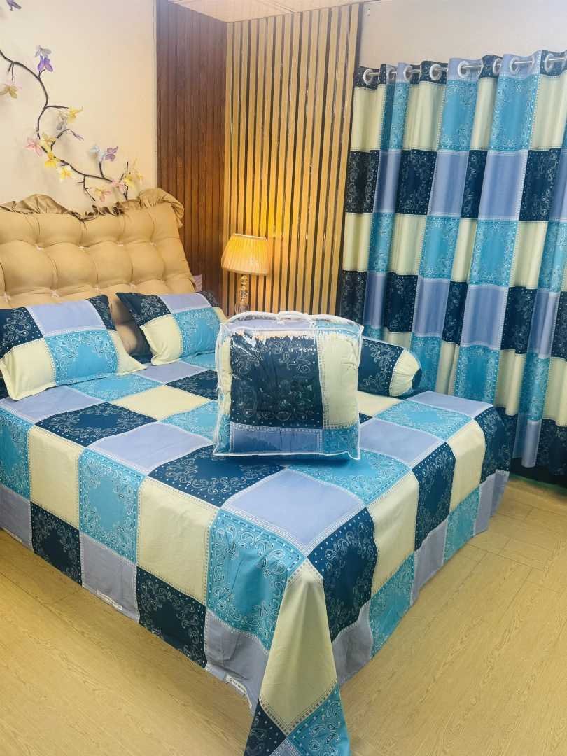 ৫ পিছ সেট প্রিমিয়াম কোয়ালিটি টুইল কটন ফেব্রিক্স কমফোর্টার