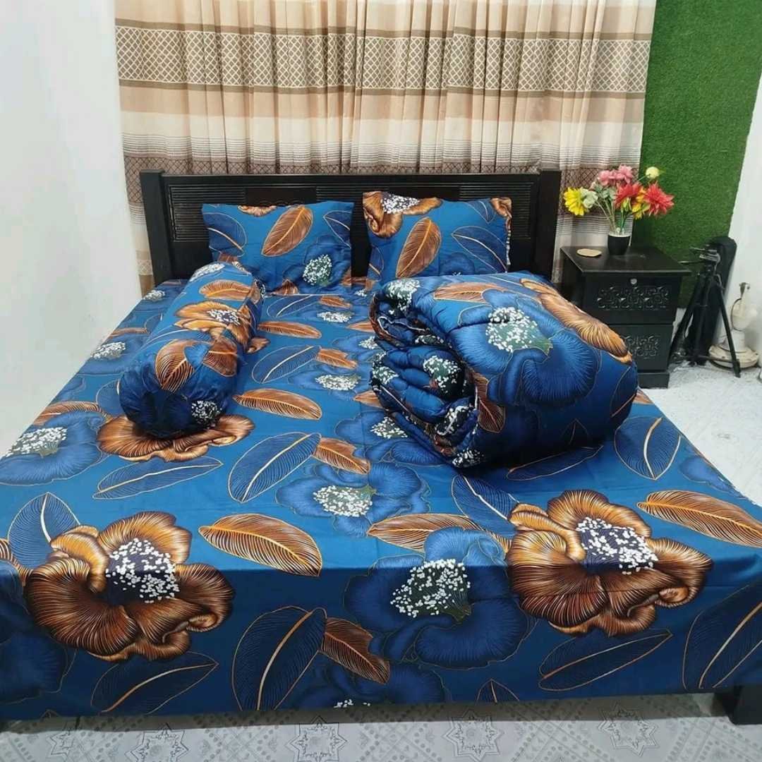 ৫ পিছ সেট প্রিমিয়াম কোয়ালিটি টুইল কটন ফেব্রিক্স কমফোর্টার