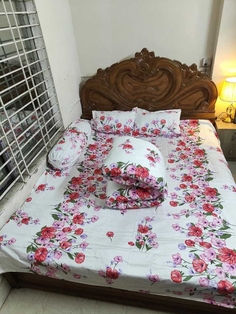 ৫ পিছ সেট প্রিমিয়াম কোয়ালিটি টুইল কটন ফেব্রিক্স কমফোর্টার